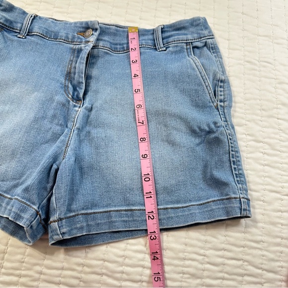 Magnolia Stretchy Sky Blue Denim Shorts - Picture 4 of 10